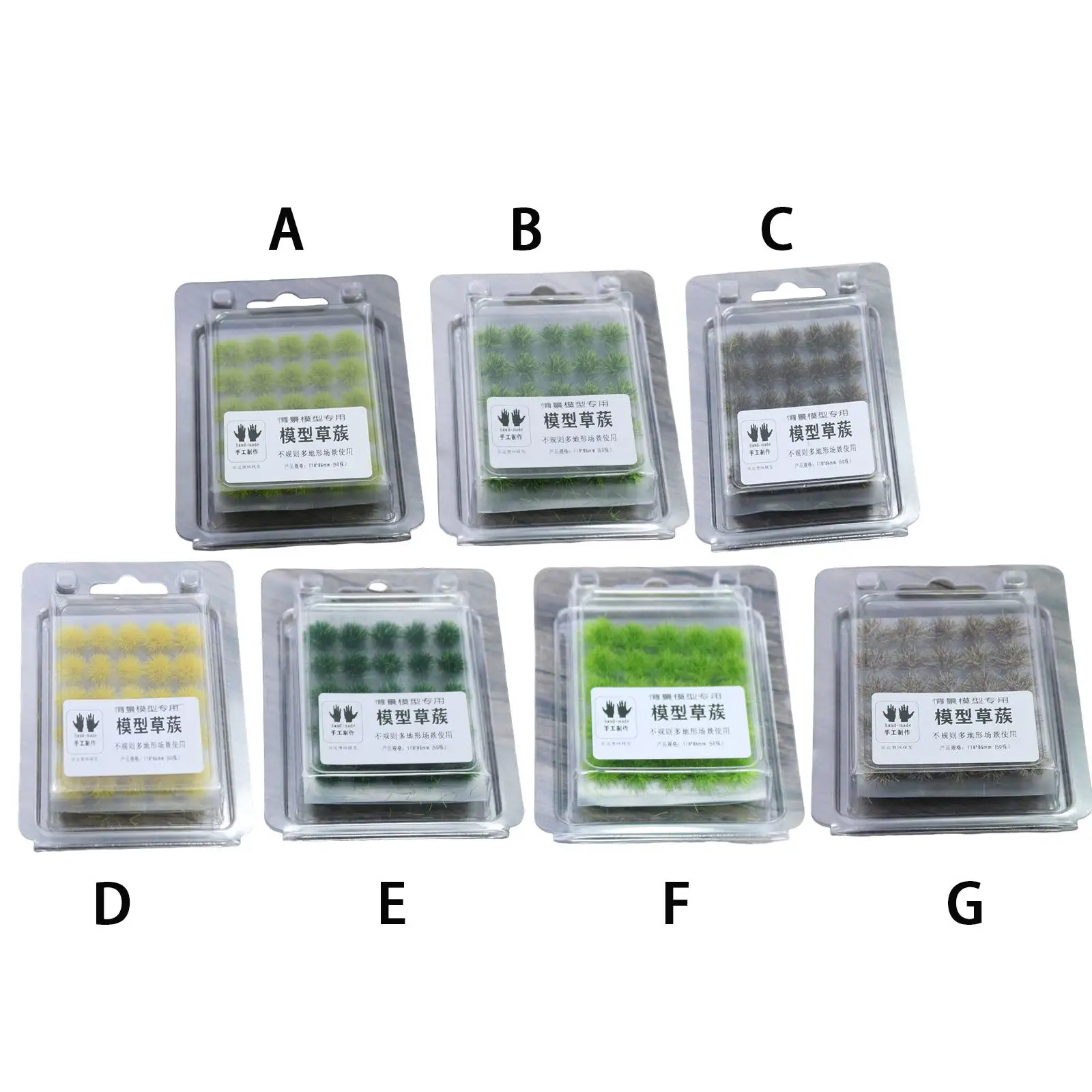 

50x искусственное растение, украшение для сцены, железнодорожный пейзаж, стол для самостоятельной сборки