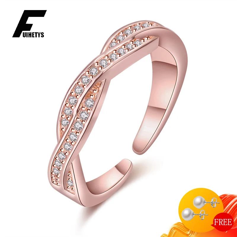 

Luxury 925 Silver Jewelry Rings for Women Accessories with Zircon Gemstone Open Finger Ring Wedding Engagement Gift Wholesales