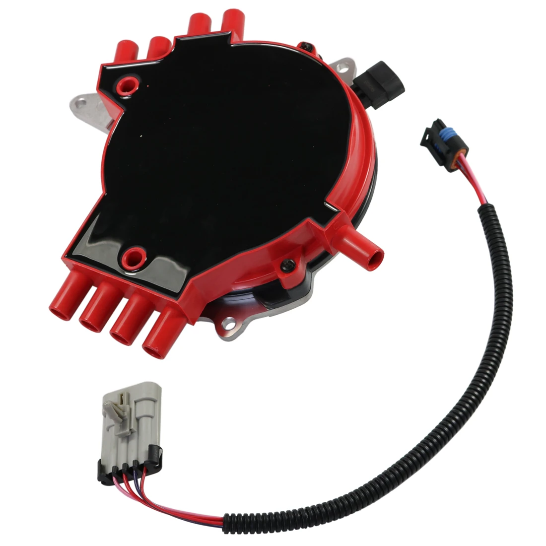 Красный распределитель зажигания asspartc с жгутом проводов подходит для Chevrolet Pontiac