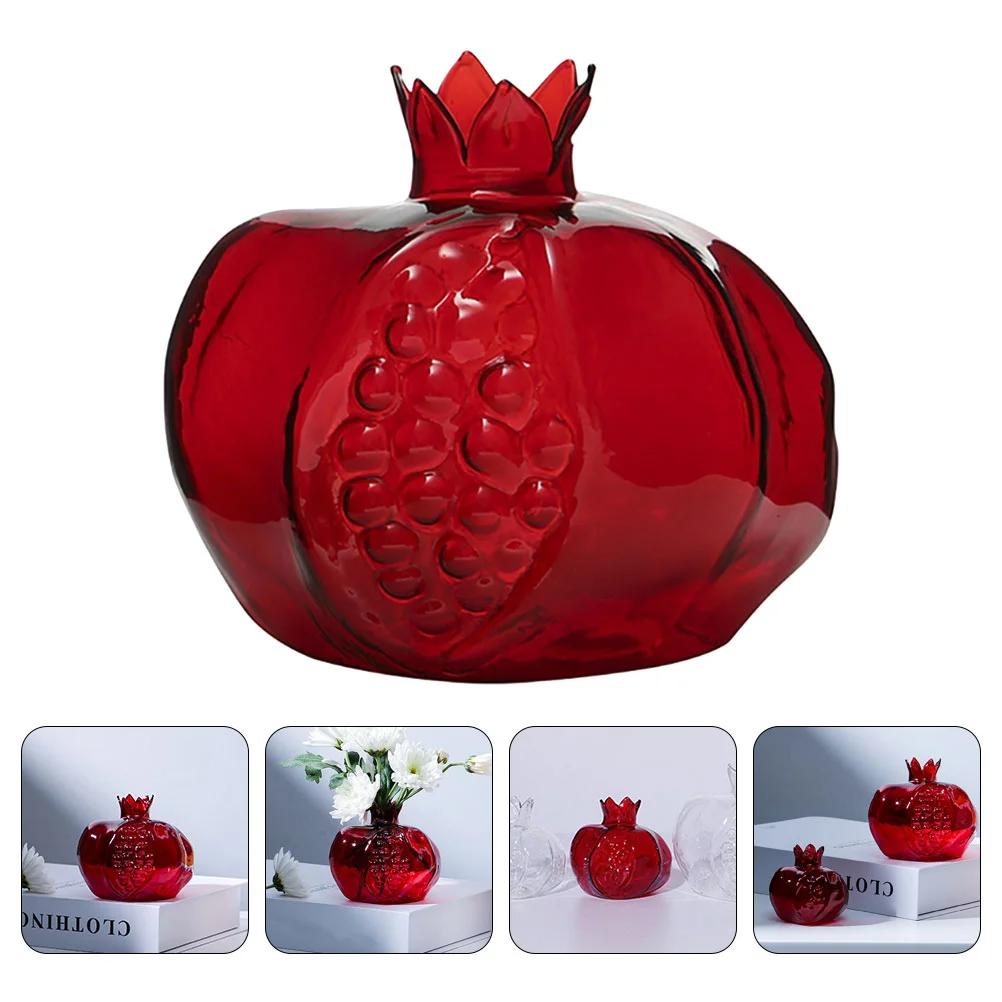 

Vase Flower Vases Glass Pot Planter Hydroponic Wedding Centerpieces Dried Pomegranate Decorative Desktoptable Hydroponics