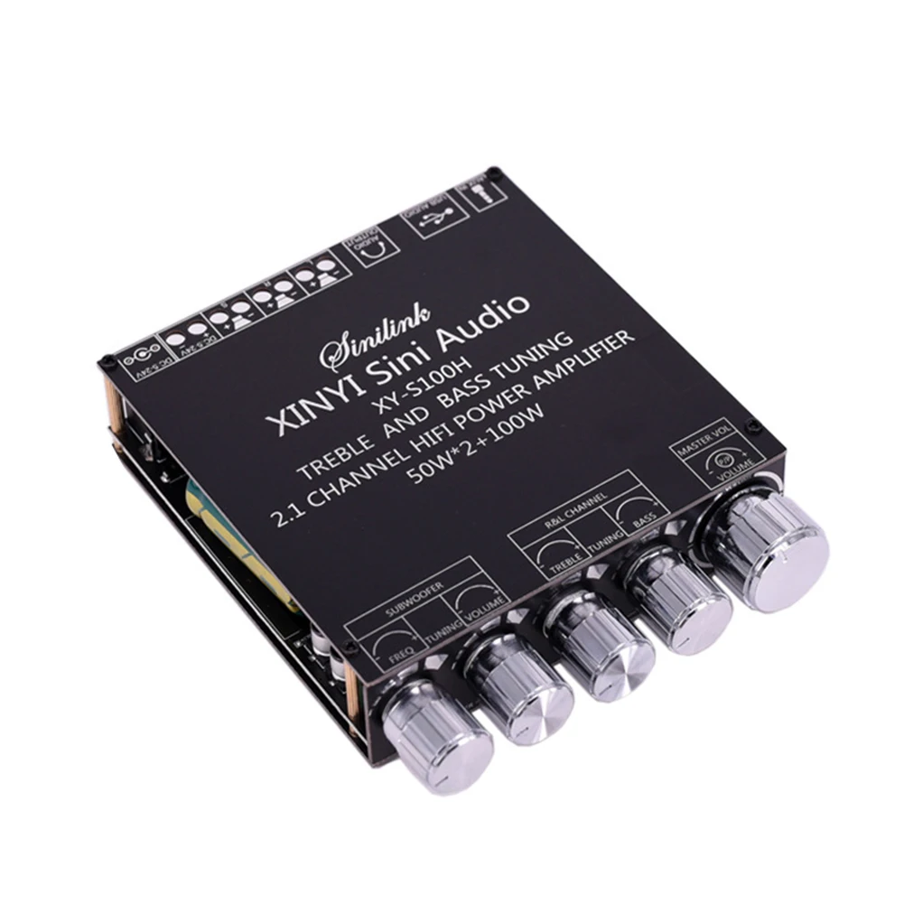 

XY-S100H 50Wx2+100W Audio Stereo Amplifier Board Bass Bluetooth-Compatible Amplifier Board Stereo APP Control Kit