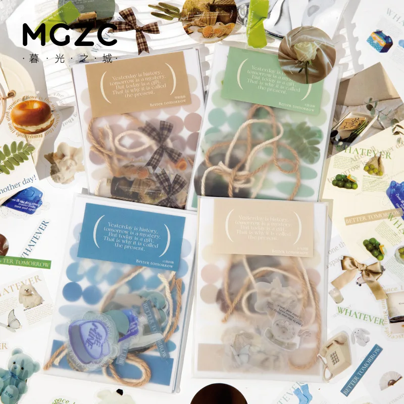 

38pcs/lot Memo Pads Material Paper Floating Life Junk Journal Scrapbooking Retro Background Decoration