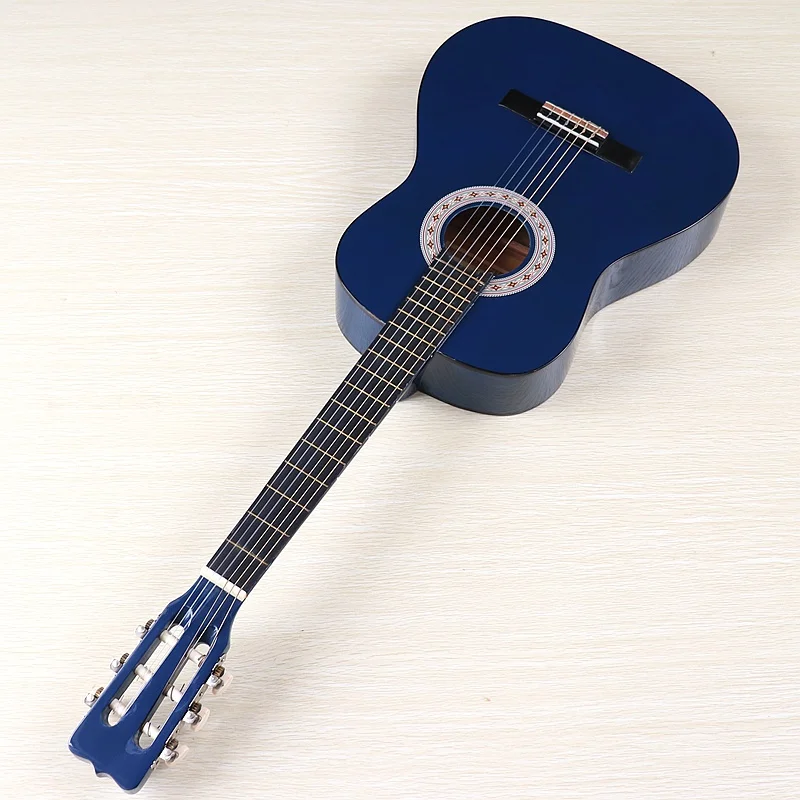 Классическая гитара с верхом из ели 36 дюймов 6 струн натурального цвета глянцевое