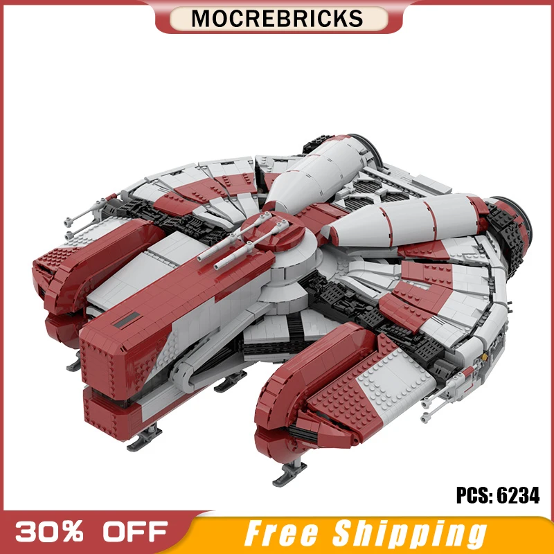 

MOC Spaceship Cosmic War Fortress Moc-30979 Blackwood Eagle Cargo Plane Assembled Building Block Toy Children's Gift