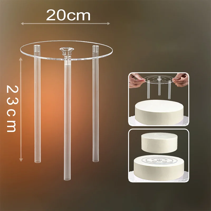 Multilayer Cake Stand Hanging Mat Support Round Frame Dessert Stand Separator Stacking Rack Baking Tools images - 6