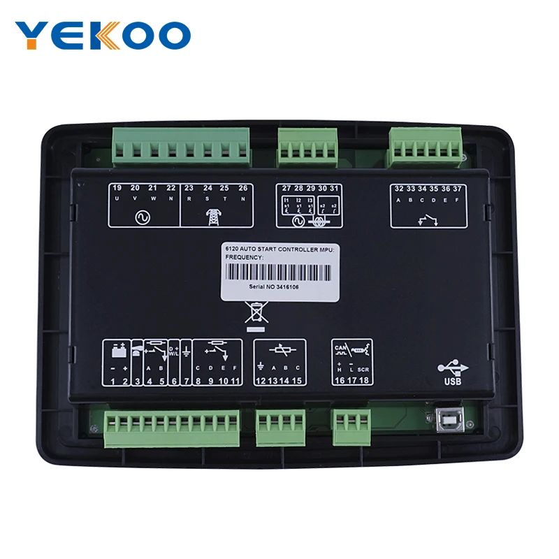 Высококачественный контроллер генераторной установки DSE6110 DSE6120, панель управления дизельным генератором с автоматическим запуском (art.: 3920ce520cbba) - 3920ce520cbba