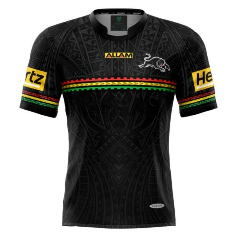 Мужская Альтернативная футболка для регби PENRITH PANTHERS 2024 (имя и номер на заказ)