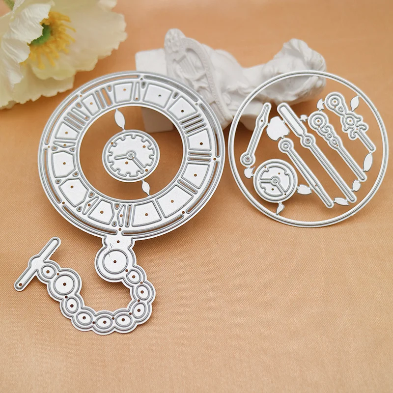 

New Clock Cutting Dies Paper Cards Making Tool Scrapbook Embossing Decorative Educational DIY Craft Dies Cut