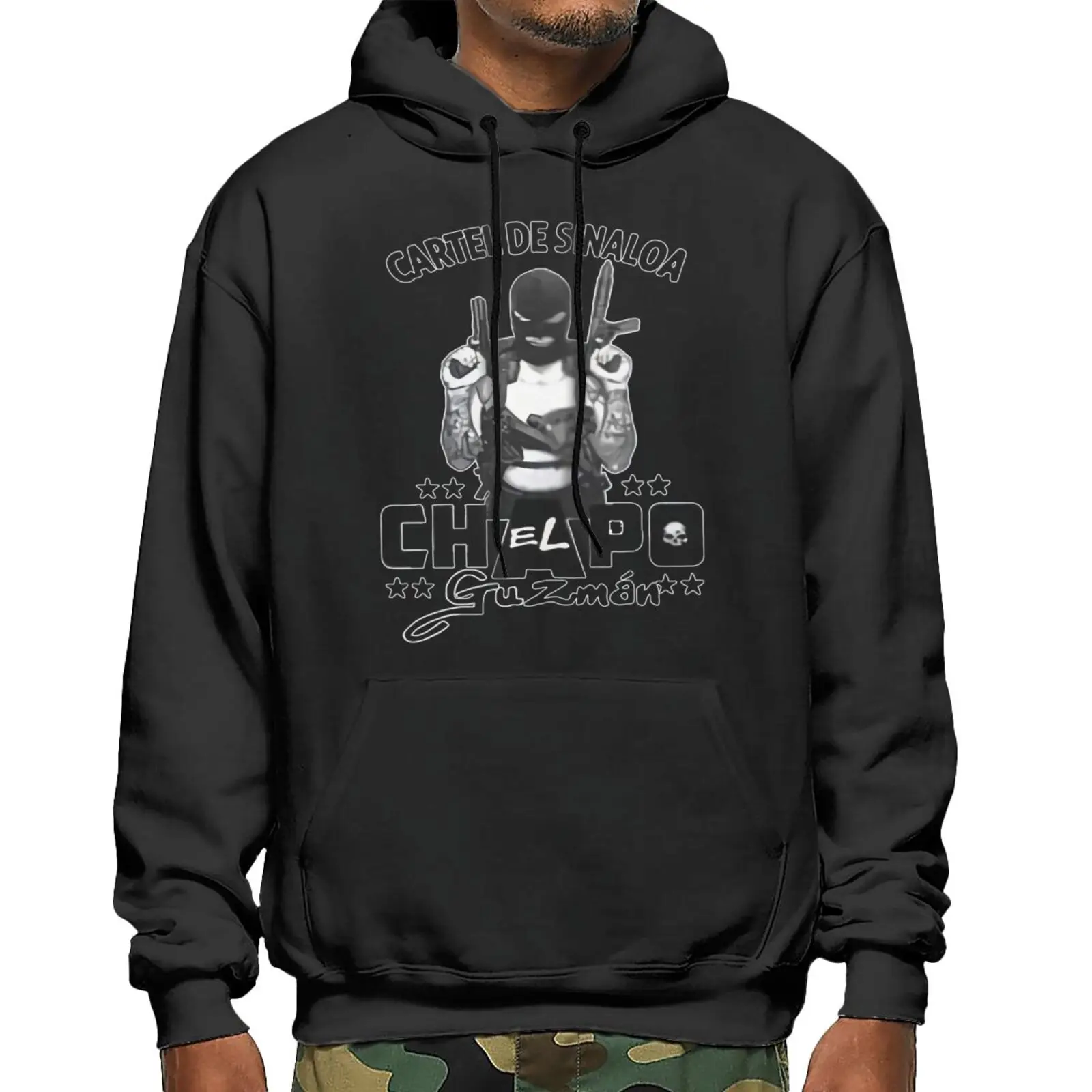

El Chapo Guzman Sinaloa Cartel Gangster 6201 Sweatshirts Hoodies Hip Hop Clothes Men Men 's Sweater Pullover Essentials Hoodie