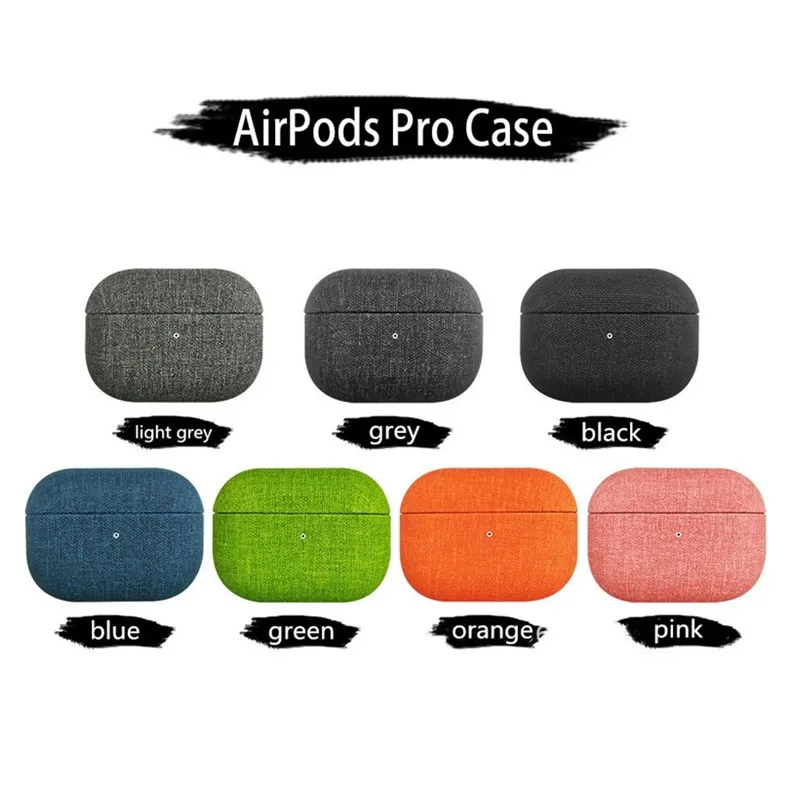 

Case for airpods for 2 3 4 Generation cover Earphone Accessories Luxury Fabric air pod shell Fabric style airpod case In a box