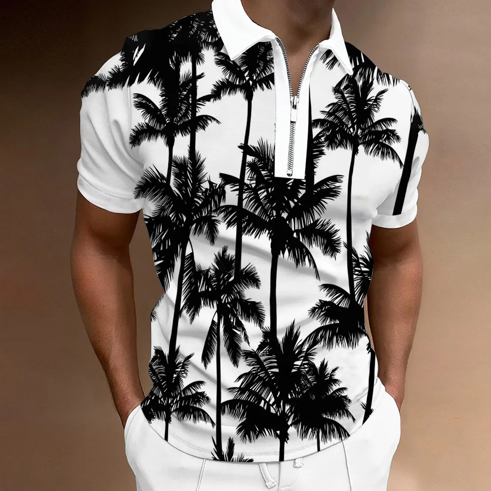

2022 New Summer Casual All-match Polo Shirts Luxury T-Shirt Men Short Sleeve Turn Down Collar Slim Fit Golf Shirt Men's Clothing
