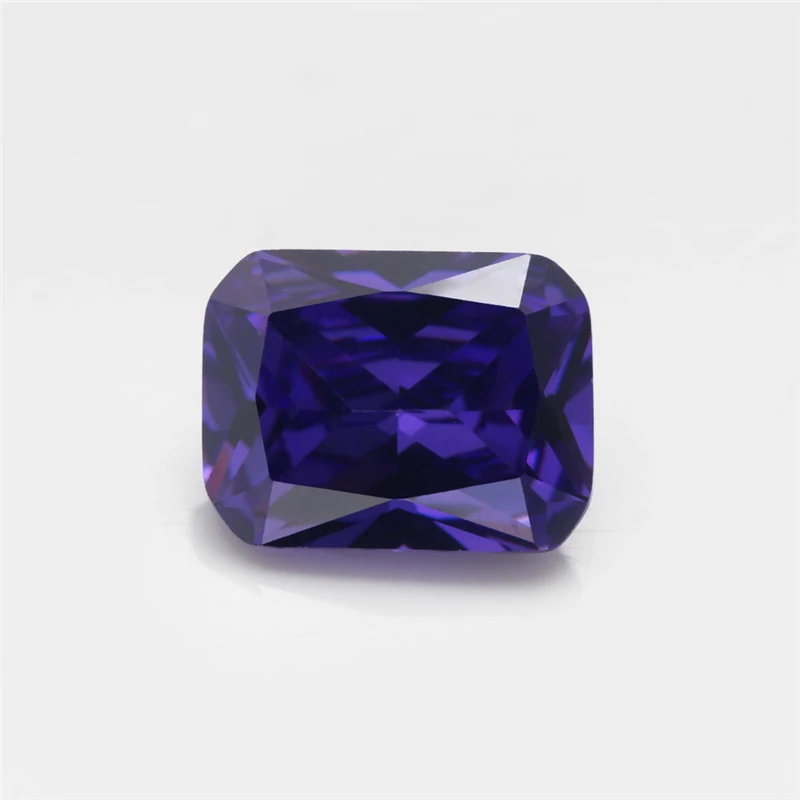 

50PCS 3x4~13x18mm Octangle Shape Princess cut Violet Loose cz stone Synthetic Gems Cubic Zirconia For DIY Jewelry Stone