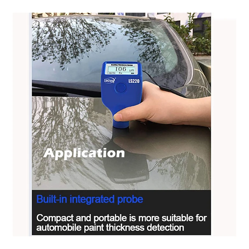 Linshang LS220 Car Paint Meter LCD Screen For 2000Um Ferrous Non-Ferrous Dry Film