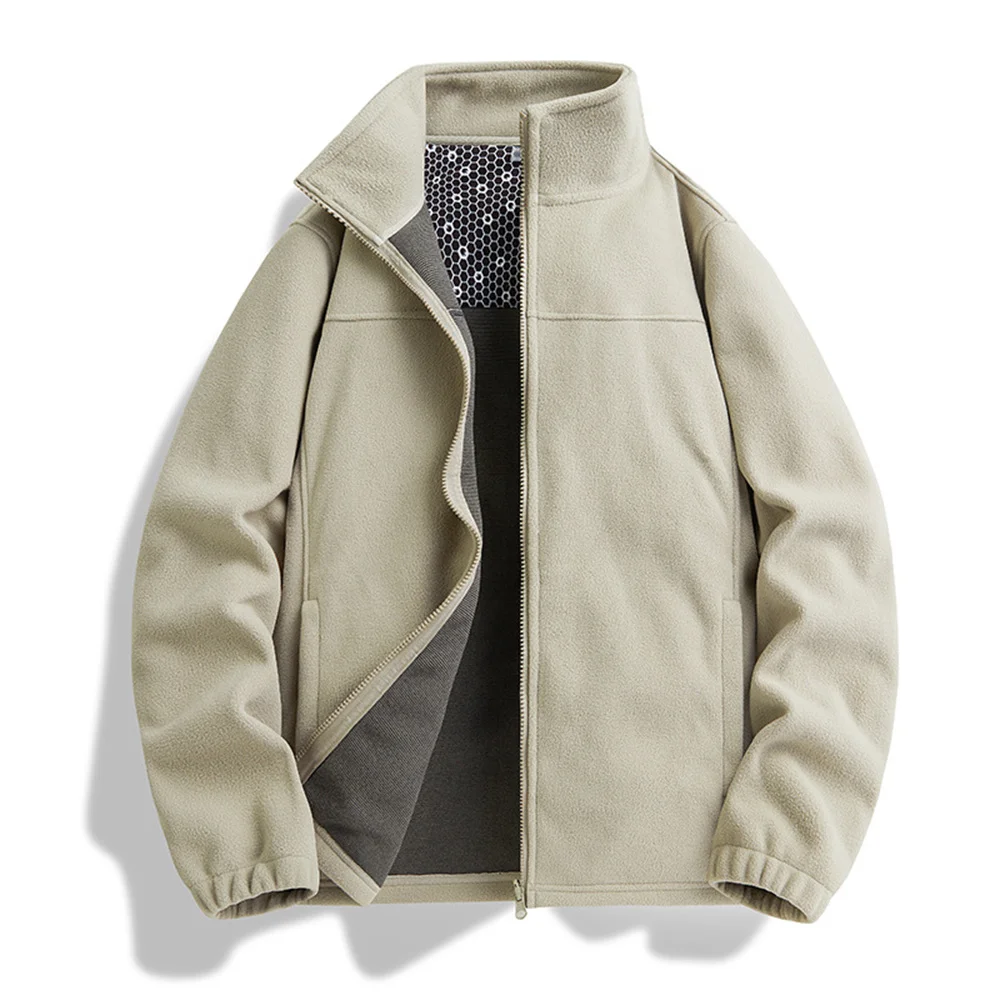 Флисовая куртка мужская уличная для хранения тепла морозостойкость осень-зима