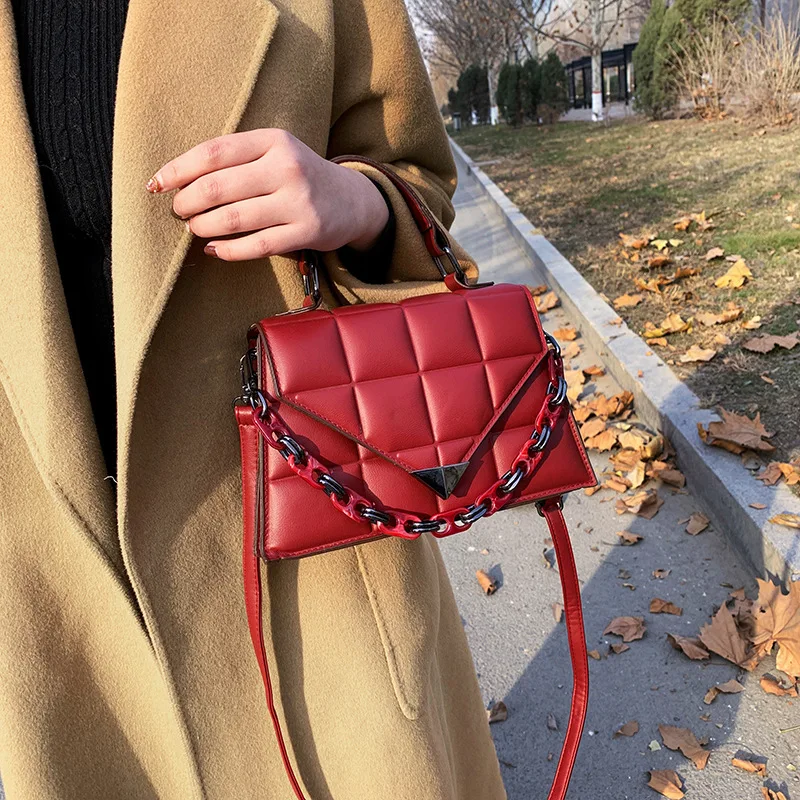 

Женская маленькая квадратная сумка, модная новинка 2022, качественные женские Сумки из искусственной кожи, однотонные сумки-мессенджеры на плечо