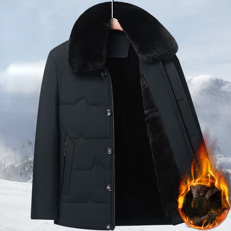 Mens Thick Warm High Quality Jackets Brand Outwear Men's Clothing Winter Men's Solid Parkas Windbreaker Fashion Coats E16