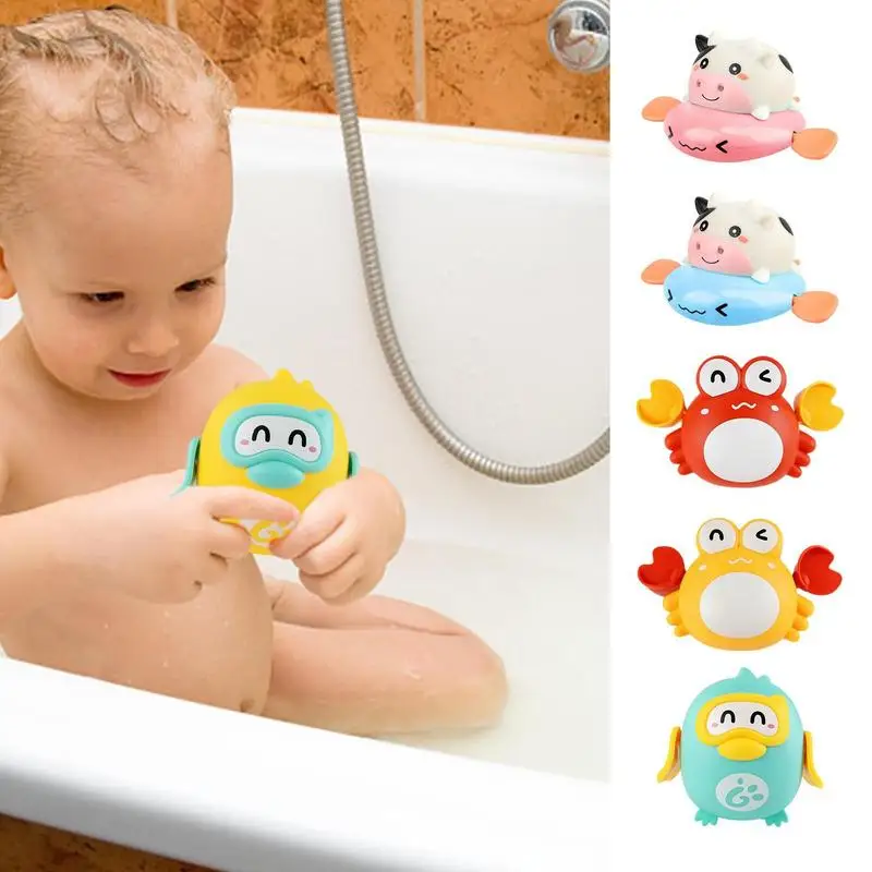 

Коровья игрушка для ванны | Игрушка для ванны для малышей, плавательный краб | Водяная игрушка пингвина, забавная игрушка для бассейна и новый подарок для родителей, водная игрушка для ванны