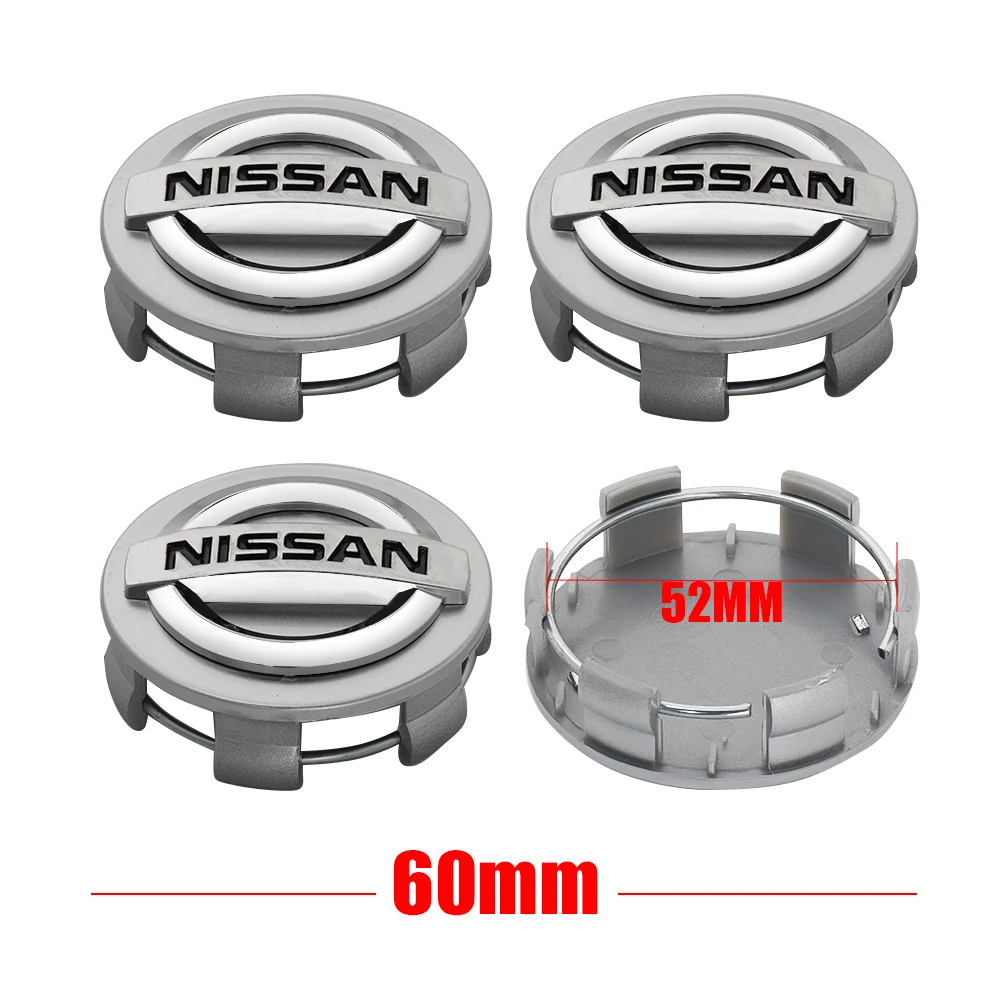 

4 шт., колпаки на центральную ступицу колеса автомобиля, чехлы для декора, аксессуары для Nissan X-trail Qashqai Note Juke Sentra Patrol Navara Nismo GTR