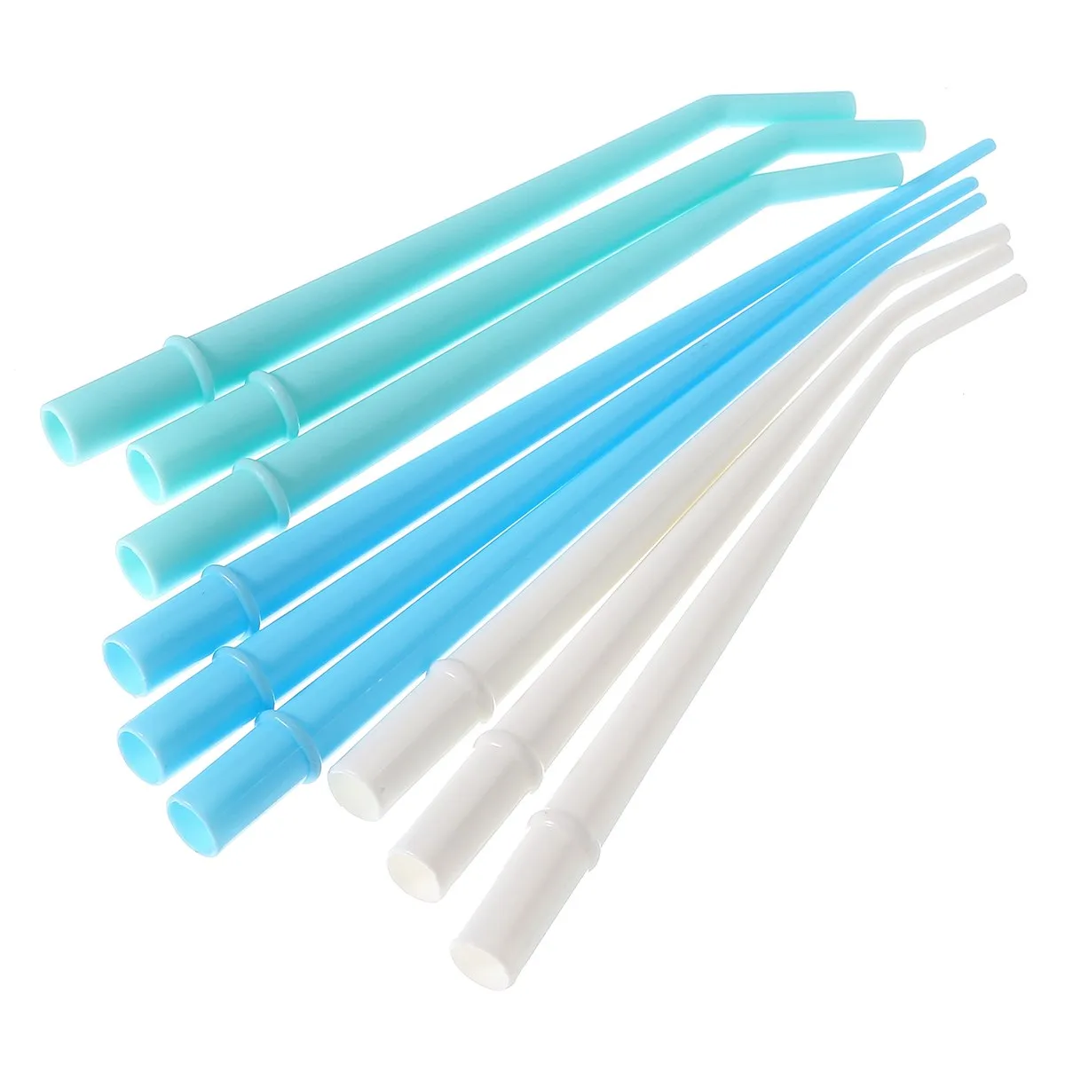 

25pcs Plastic Curved Tips Surgical Aspirator Dental Saliva Ejector Tips Disposable Autoclavable Suction Tube 1/4" 1/8'' 1/16''