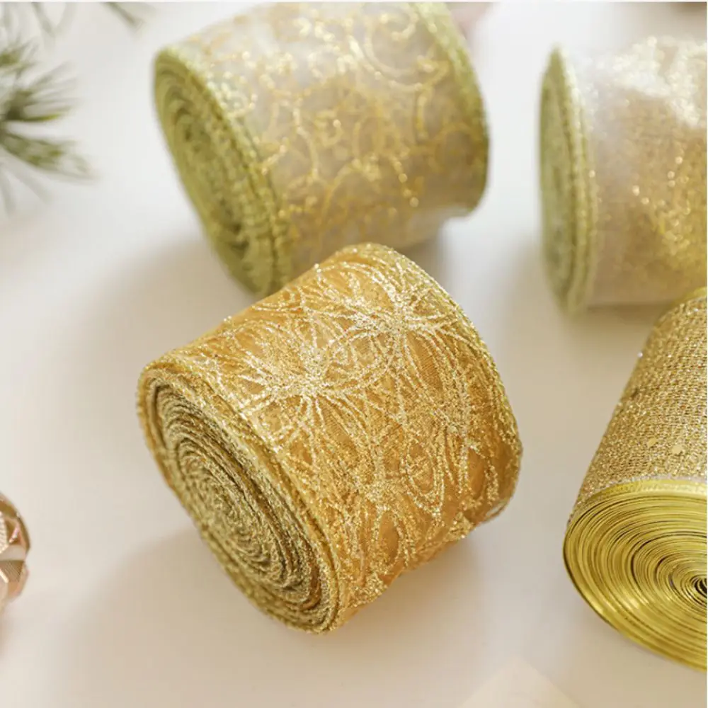 Новая рождественская лента 2 м рождественский подарок лимитация льняной ткани