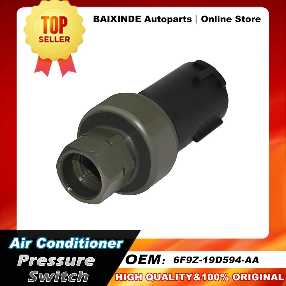 

OEM 6F9Z-19D594-AA 6F9Z19D594AA 6F92-190594-AA Air Conditioner Pressure Switch For Ford Trucks 1999-2007, Lincoln 2000-2006