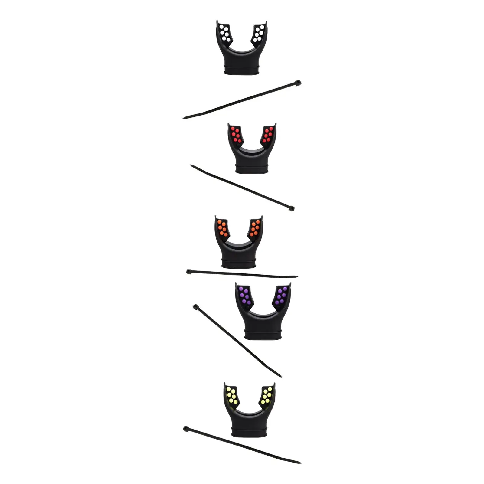 

Diving Regulator Mouthpiece Replacement with Tie Wrap Silicone Bite Moldable