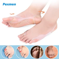 pexmen 2pcs gel bunion corrector big and pinky toe pain relief pad toes spacer guard for callus blisters corns and hallux valgus