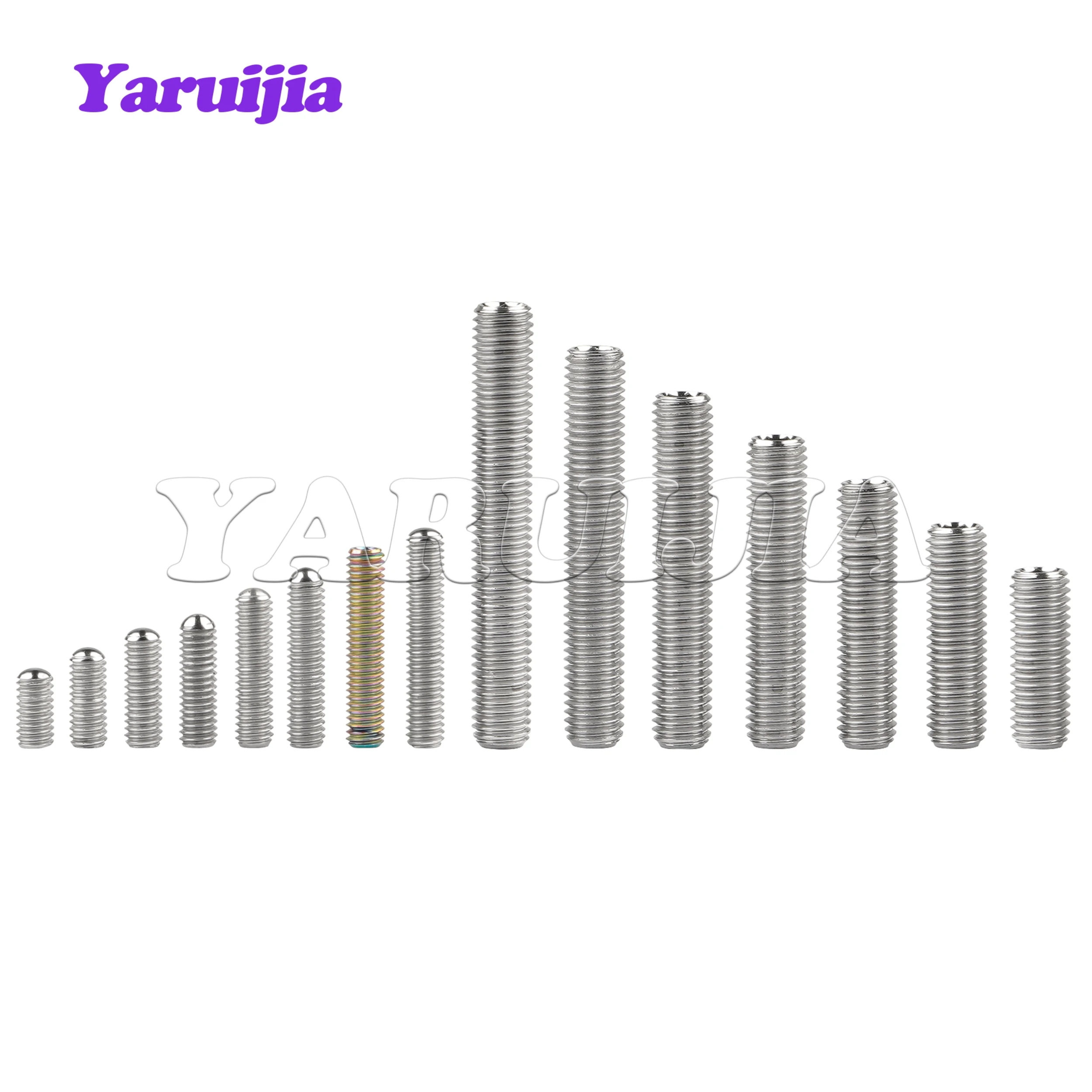 Фото Титановый болт Yaruijia M4x8/10/12/13,5/16/18/20/22 мм M7x20/25/30/35/40/45/50 мм, винт без головки с шестигранной головкой №5