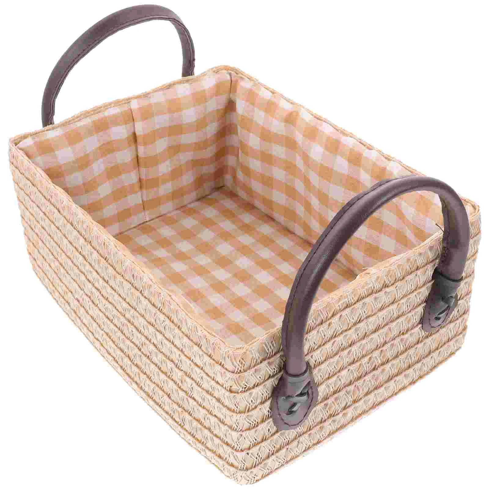 

Basket Storage Woven Baskets Bin Organizer Clothes Hamper Rope Toy Boxes Organizing Shelf Sundries Cotton Nursery Laundry