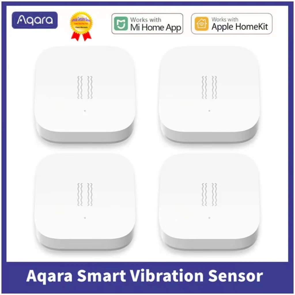 

1-4Pcs Aqara Smart Vibration Sensor Zigbee Motion Shock Sensor Detection Alarm Monitor Built In Gyro for xiaomi mijia smart home