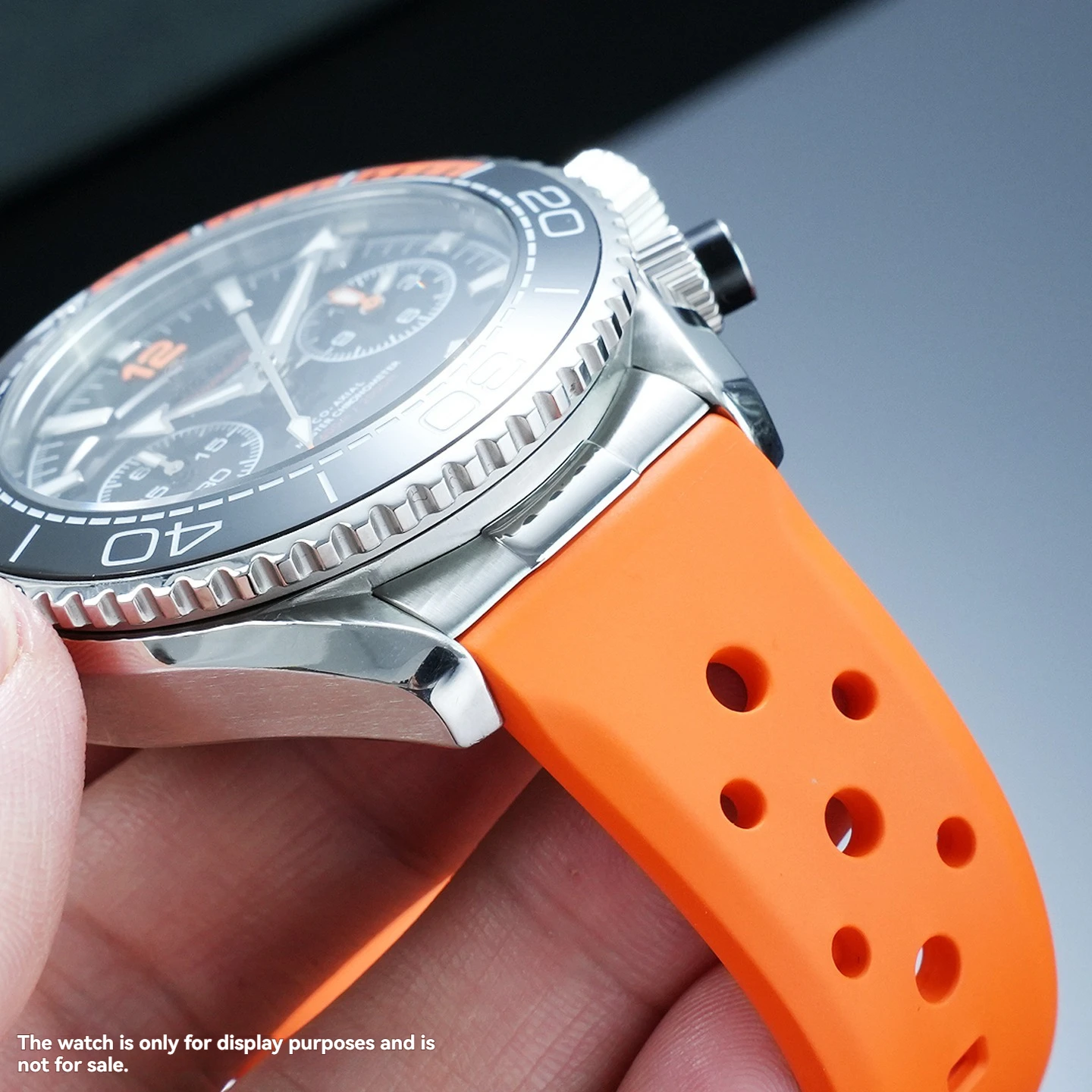 Фото Высококачественный цельный коннектор-заглушка для Omega Ocean Universe 300/600 Seamaster 300, металлический адаптер 20 мм, 21 мм, 22 мм №3