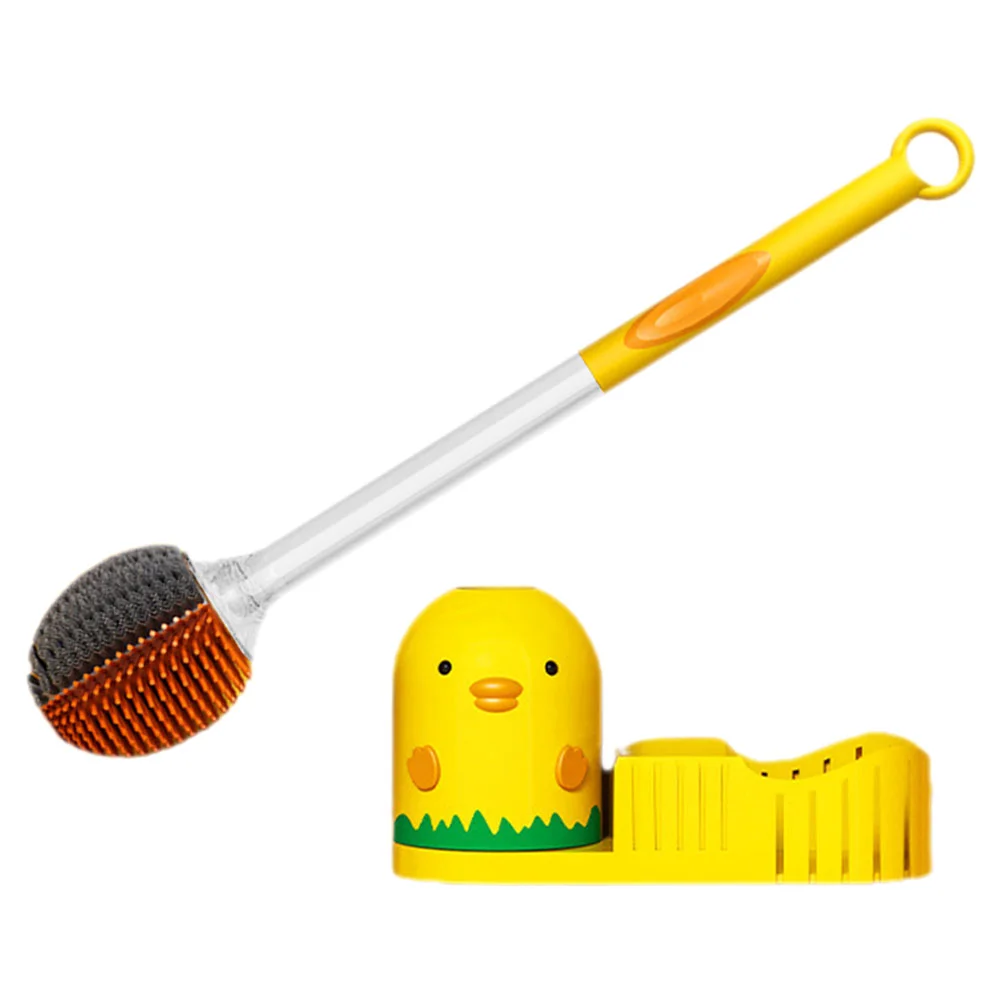 

Toilet Brush Set Bathroom Cleaner Cleaning Calcium Remover Pool Tile Cleanser Head Supply Soft Rubber Wall Cleansing