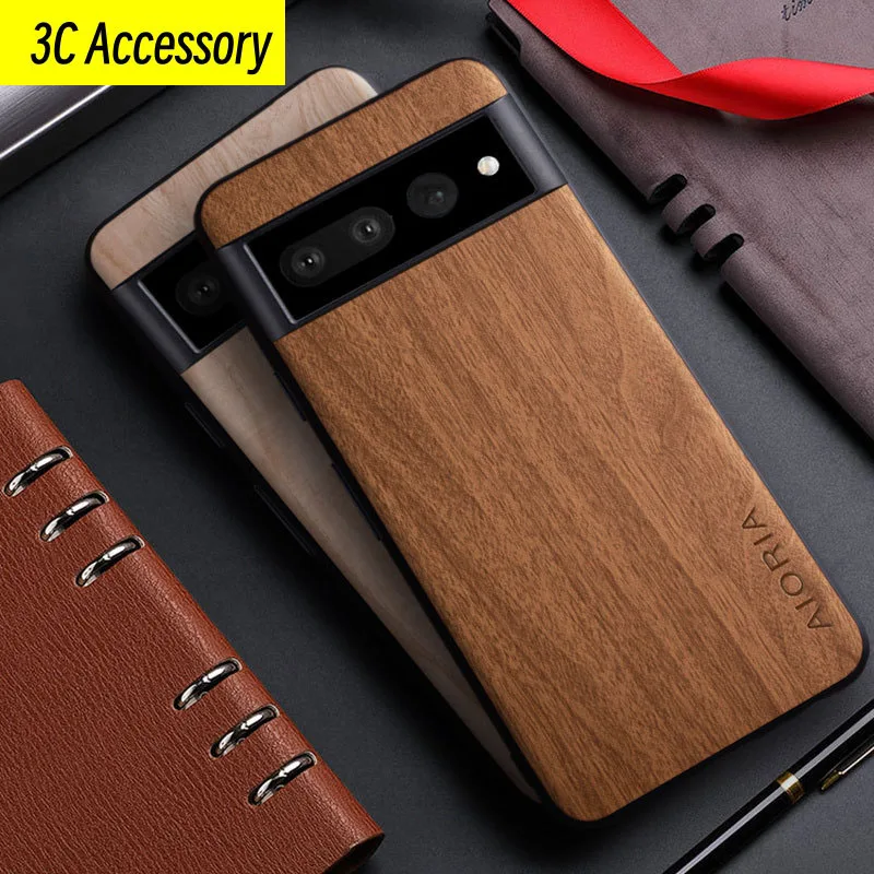 

Vintage Interlaced Wood Grain Design For Google Pixel 7/7A/7 Pro Fall Protection Case For Google Pixel 5A 5 4XL 4A 4 Cover Funda