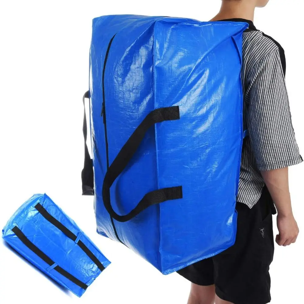 

Extra Large Moving Bags Blue Space Saving Srong Handles Toy Organizer Heavy Duty Clothing Blanket Storage Household