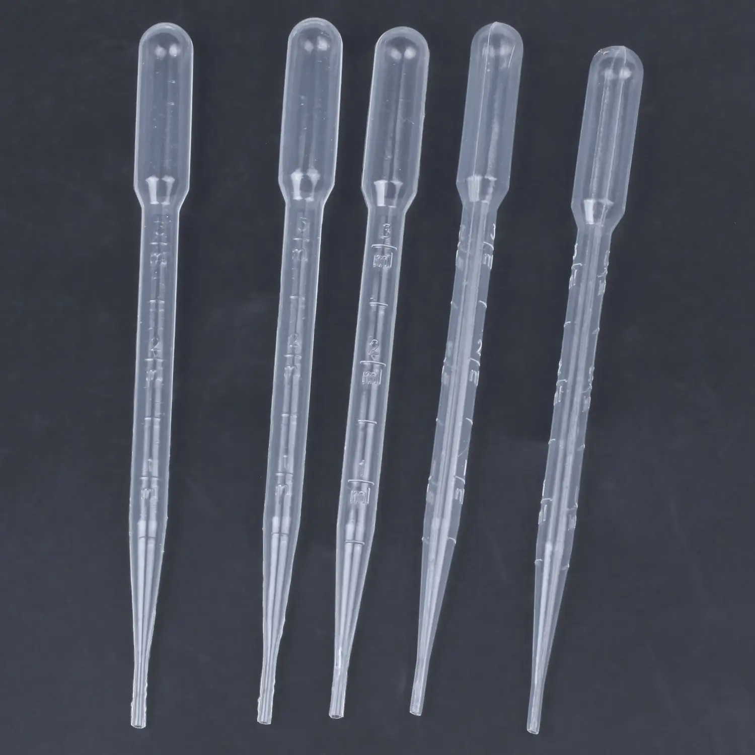 

5 Pcs 3ML Capacity Lab Laboratory Clear Pipettes Droppers 6.1" Long