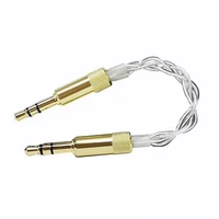 4 strands 3 5mm male to 3 5mm aux high purity silver wire audio cable for walnut v2v2s zishan z1z2 amplifier mp3