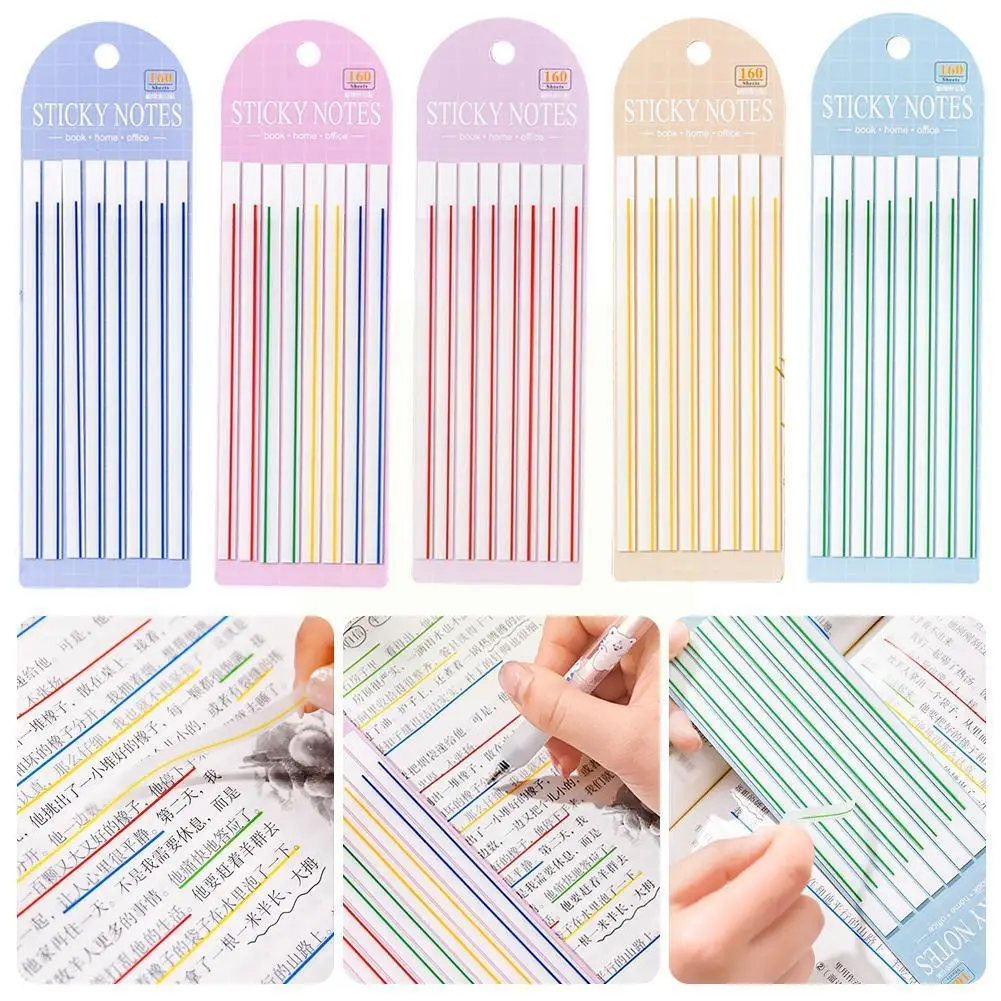 

160 Sheets Transparent Posted it Sticky Notes Pads Clear Notepad Waterproof Memo Pad for Journal School Office Stationery F3Z9