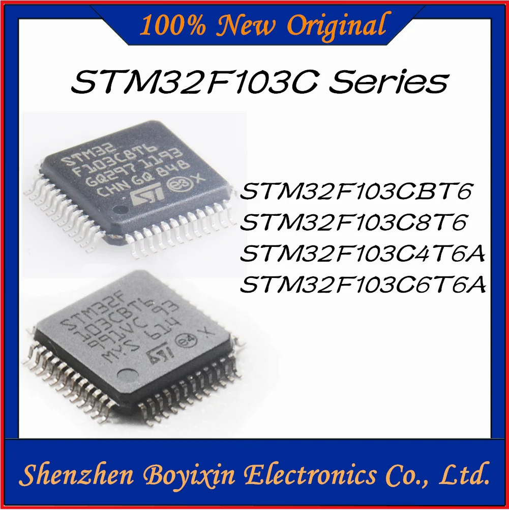 STM32F103C4T6A STM32F103C6T6A STM32F103C8T6 STM32F103CBT6 STM32F103 STM32F STM32 STM IC MCU Chip LQPFP-48