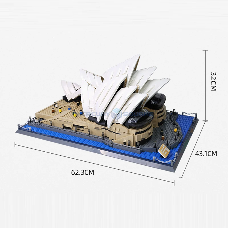 Сиднейский оперный дом MOC 8210 модульная архитектура кирпичи набор