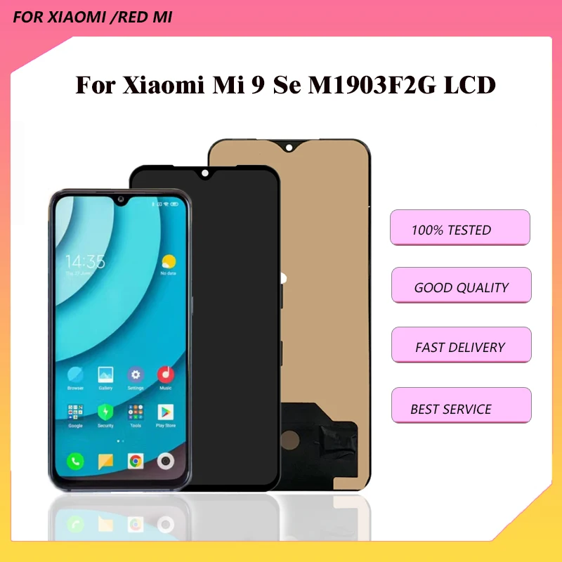 ЖК-дисплей TFT для Xiaomi Mi 9 Se, экран с сенсорным экраном и дигитайзером в сборе, сменная ЖК-панель для Mi9 Se, M1903F2G