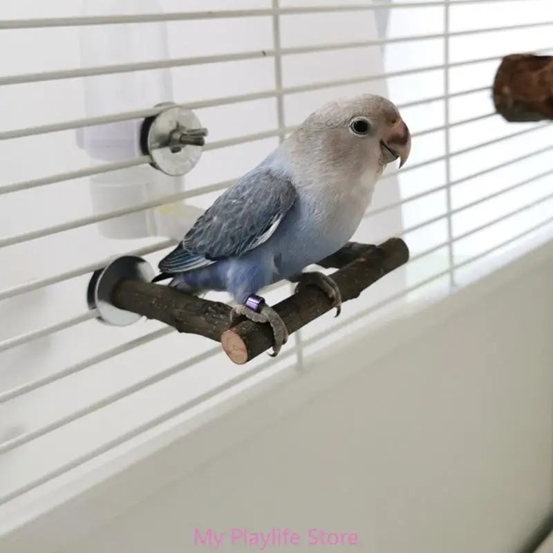 

U-Shape Bird Perch Parrot Wood Stand Natural Wood Stick Standing Climbing Bar Paw Grinding Toy for Birds Cage Accessories