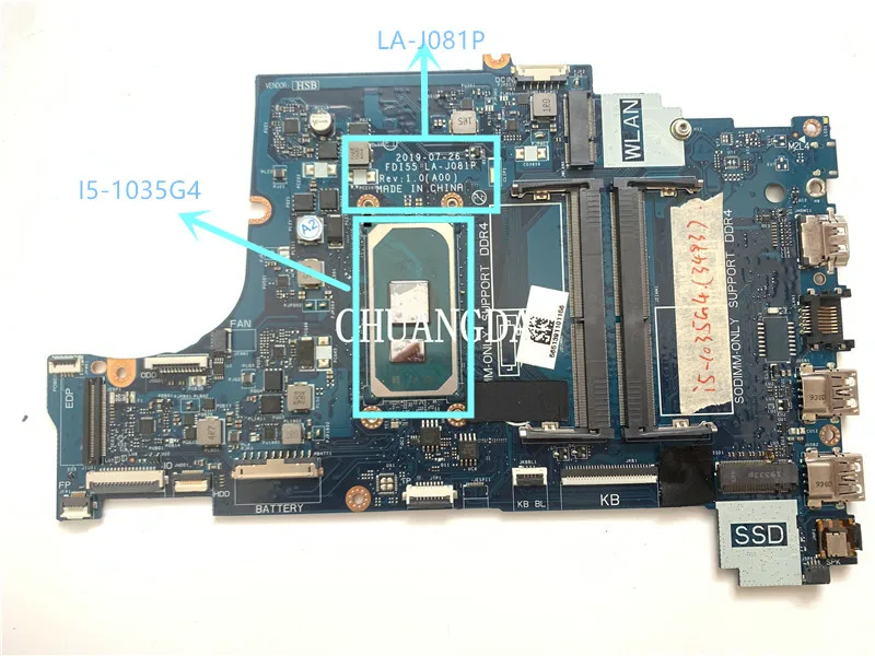 Материнская плата для ноутбука dell inspiron 5593 |