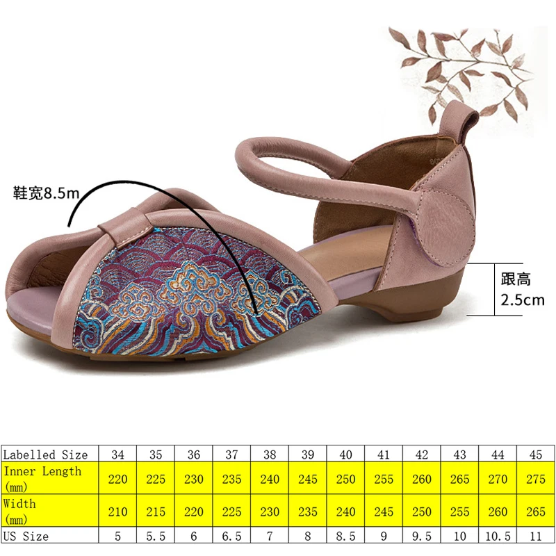 Босоножки женские из натуральной воловьей кожи на платформе 2 5 см