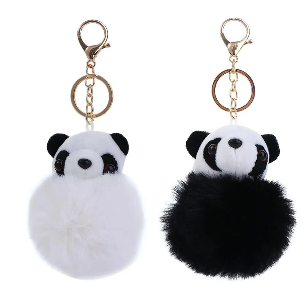 

Pendant Prop Car Keyring Bag Pendant Bag Ornament Animal Panda Panda Keychain Plush Keyring Hairball Key Chain
