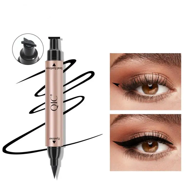 

5 Colors Double Headed Seal Eyeliner Pencil Waterproof Not Smudged Eyeliner Liquid Pen Quick-drying Stamp Eyes Makeup New
