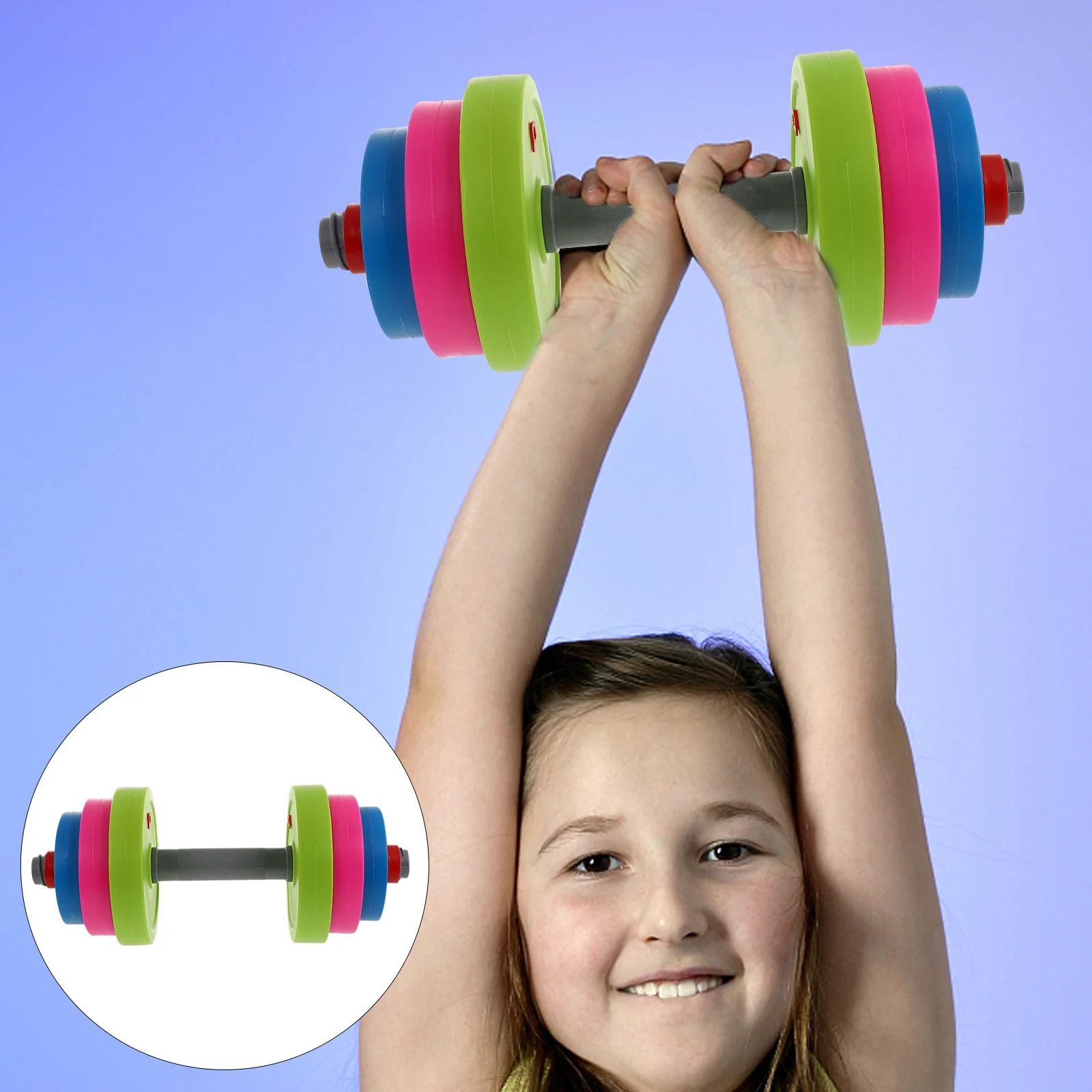 

Dumbbel Kids Suit Training Dumbbell Adorable Toy Photo Fitness Prop Cast Iron Barbell Child Children Creative