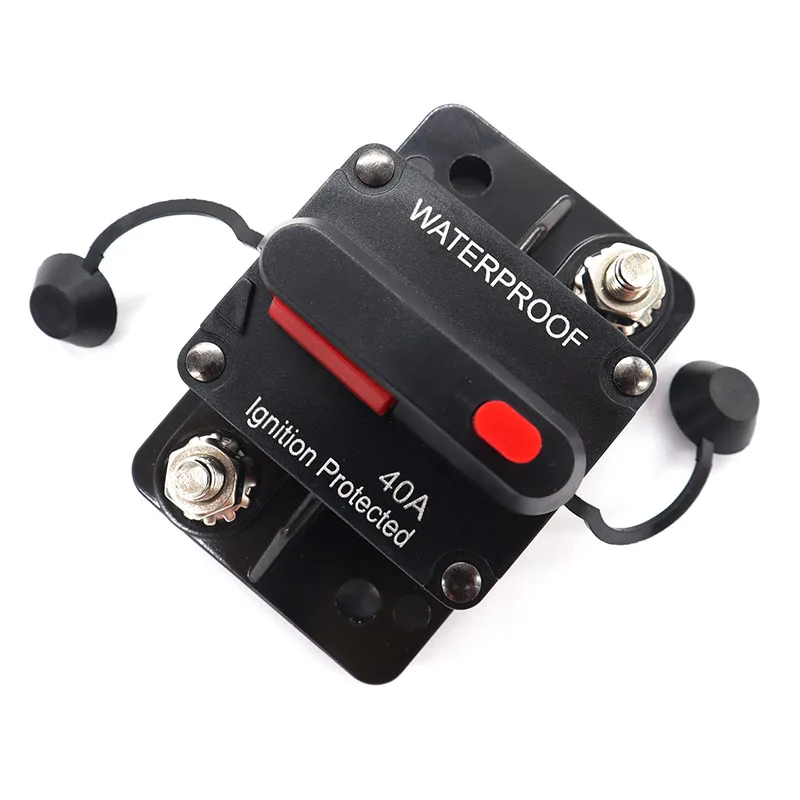 

Circuit Breaker Fuse Holder Switch 30A-300A High Current 12V-48V Automatic Protection Can Be Restored for RV Yacht Stereo Fuse