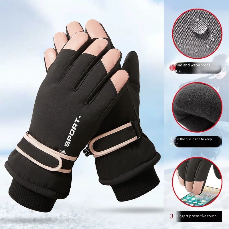 Зимние лыжные перчатки для мужчин и женщин