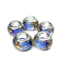 100pcs large hole beads for jewelry making beads spacer beads with mixed color rhinestone charms beads for diy