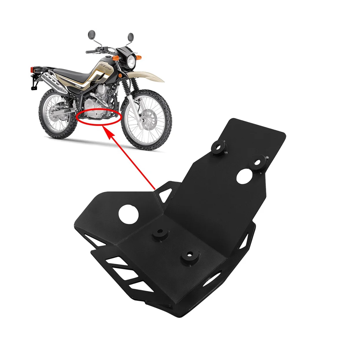 

Engine Protection Guard Cover Bash Guards Sump Plate Skid Plate for Yamaha Serow XT250 Tricker XG 250 XG250 XT250X